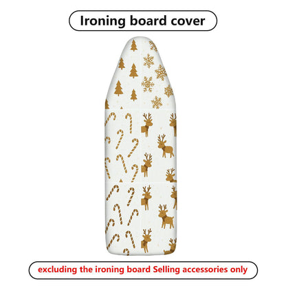 1-Piece Christmas Reindeer Snowflakes  Ironing Board Cover, Universal Size, Without Board