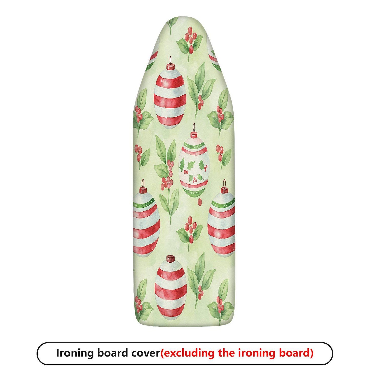 1-Piece Holiday Christmas Decorative Pattern Holly Leaves Household  Ironing Board Cover, Universal Size, Without Board
