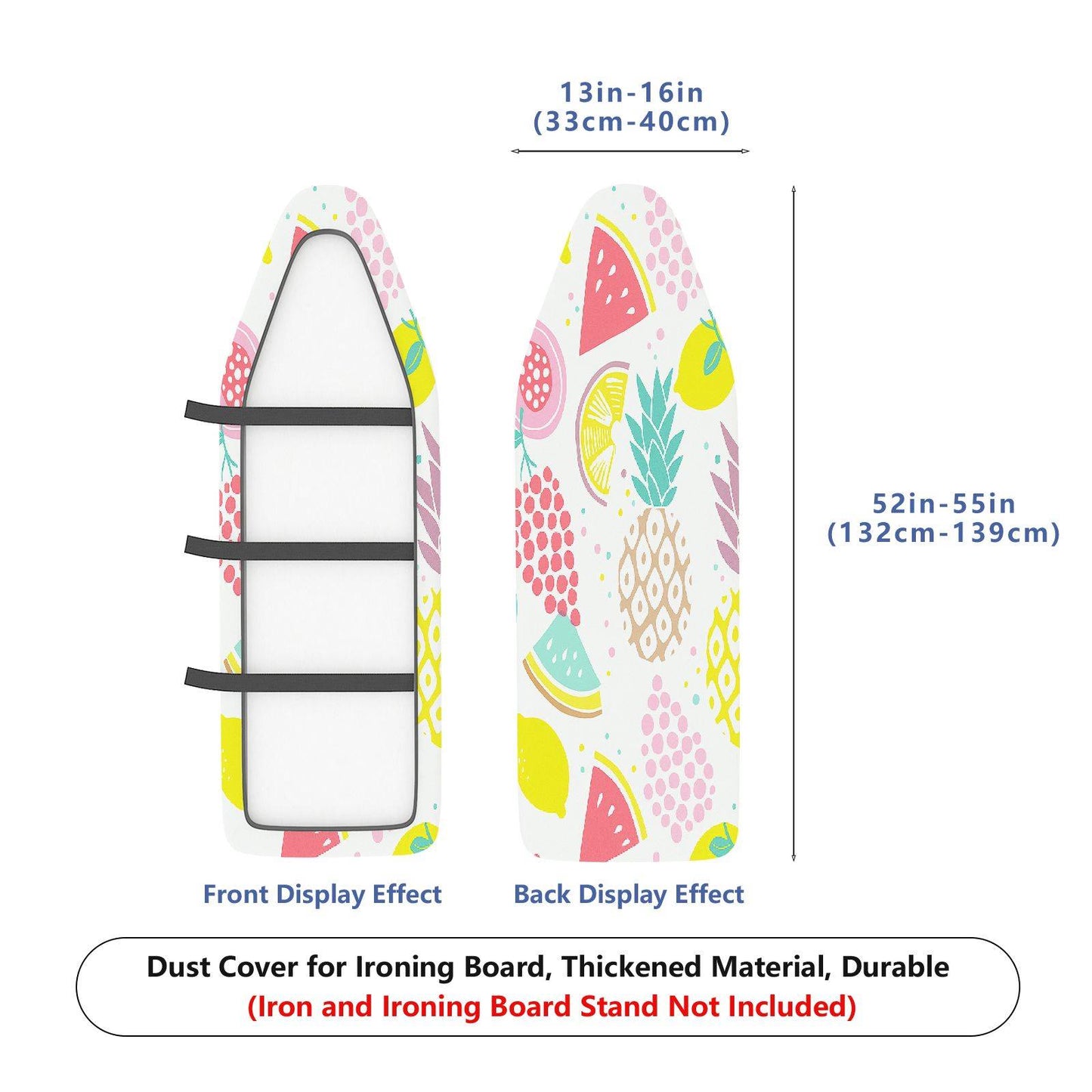 1-Piece Fruit Pattern Colorful Decorative  Ironing Board Cover, Universal Size, Without Board