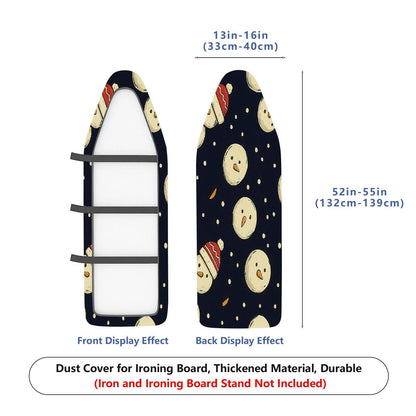 1-Piece Snowman Hat Christmas  Ironing Board Cover, Universal Size, Without Board
