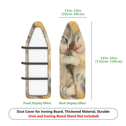 1-Piece Cute Kitten Animal Artistic  Ironing Board Cover, Universal Size, Without Board