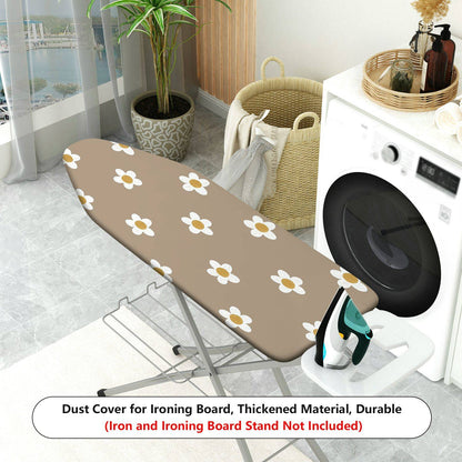 1-Piece Daisy Floral Beige  Ironing Board Cover, Universal Size, Without Board