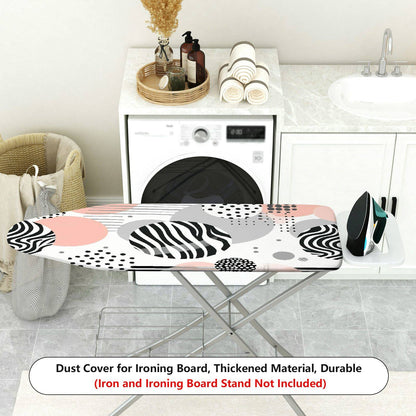1-Piece Abstract Geometric Dots Striped  Ironing Board Cover, Universal Size, Without Board