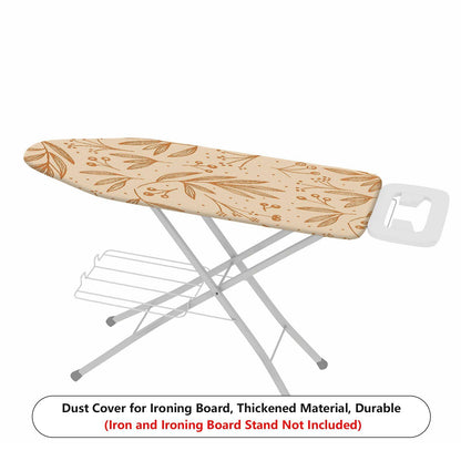 1-Piece Floral Vintage Beige  Ironing Board Cover, Universal Size, Without Board
