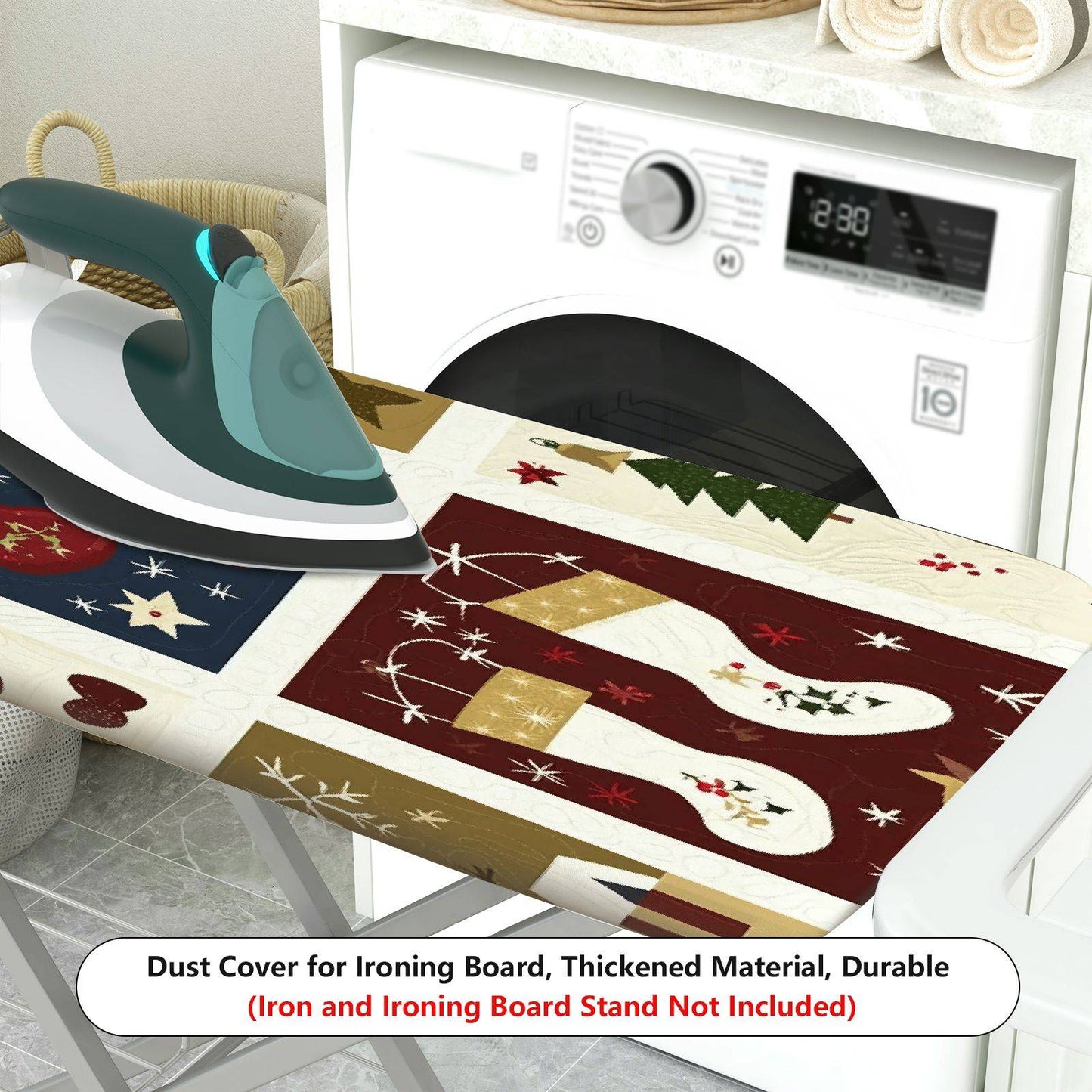 1-Piece Christmas Holiday Tree  Ironing Board Cover, Universal Size, Without Board