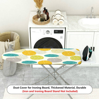 1-Piece Abstract Leaf Pattern Geometric  Ironing Board Cover, Universal Size, Without Board