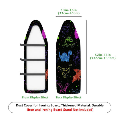1-Piece Dinosaur Colorful Pattern Fun  Ironing Board Cover, Universal Size, Without Board