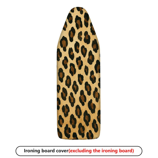 1-Piece Leopard Animal Pattern Beige  Ironing Board Cover, Universal Size, Without Board