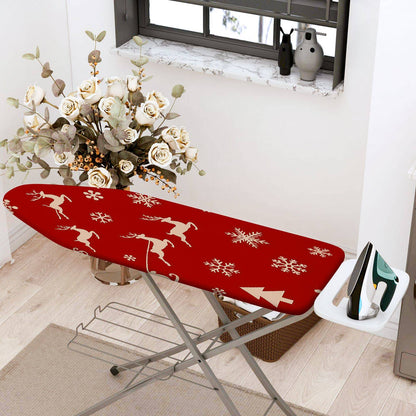 1-Piece Reindeer Snowflake Christmas  Ironing Board Cover, Universal Size, Without Board