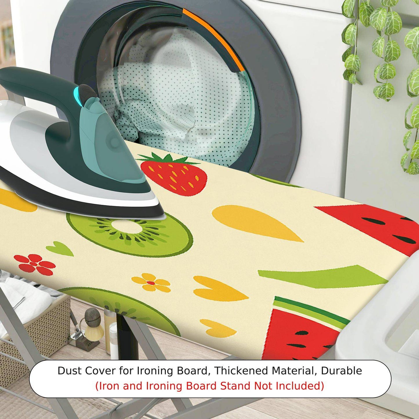 1-Piece Fruit Pattern Colorful Fun  Ironing Board Cover, Universal Size, Without Board