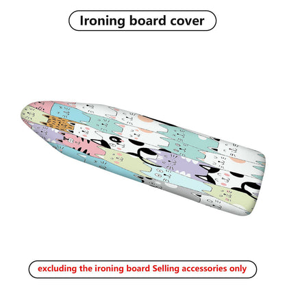 1-Piece Cute Cat Pattern Multicolor Fun  Ironing Board Cover, Universal Size, Without Board
