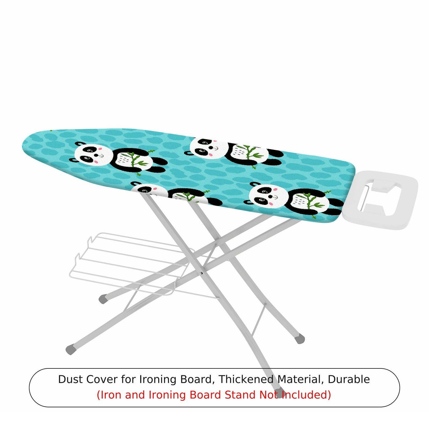 1-Piece Panda Blue Cute  Ironing Board Cover, Universal Size, Without Board