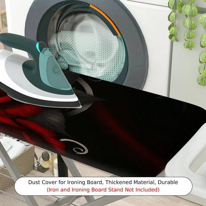 1-Piece Rose Floral Elegant  Ironing Board Cover, Universal Size, Without Board