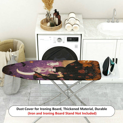 1-Piece Witch Moon Ghost  Ironing Board Cover, Universal Size, Without Board