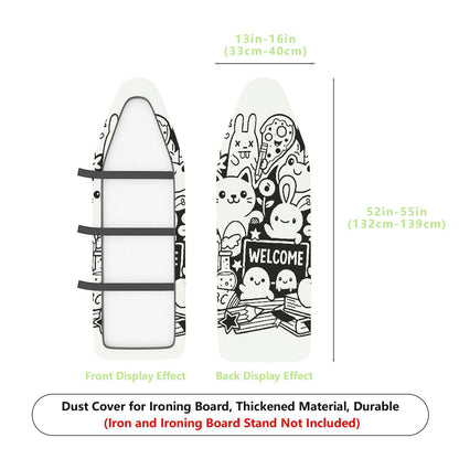 1-Piece Cute  Animal Welcome  Ironing Board Cover, Universal Size, Without Board