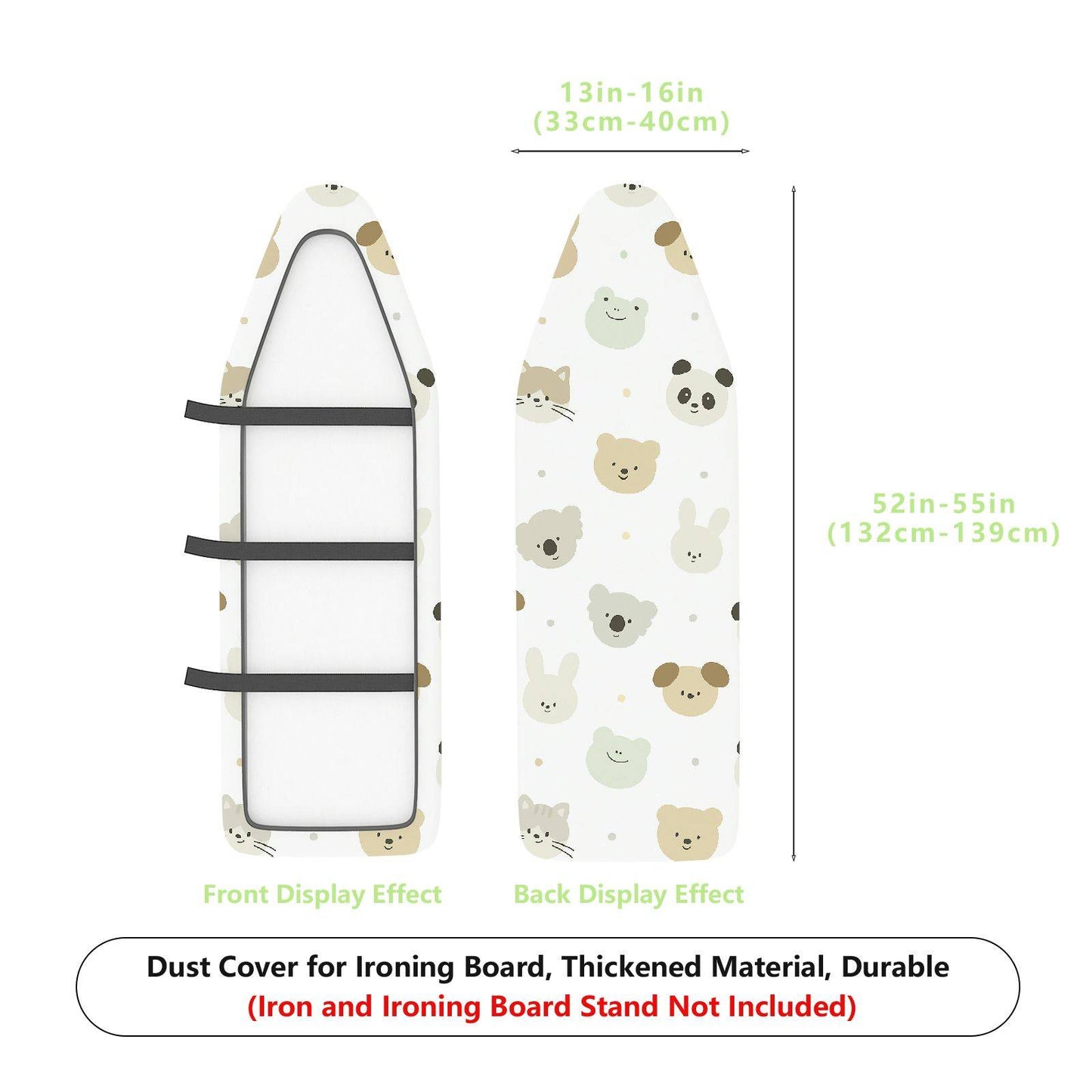 1-Piece Cute  Animal Pattern  Ironing Board Cover, Universal Size, Without Board