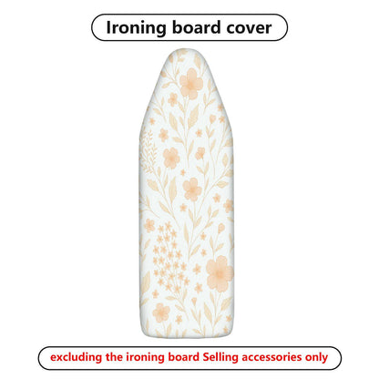 1-Piece Floral Pattern Beige Vintage  Ironing Board Cover, Universal Size, Without Board