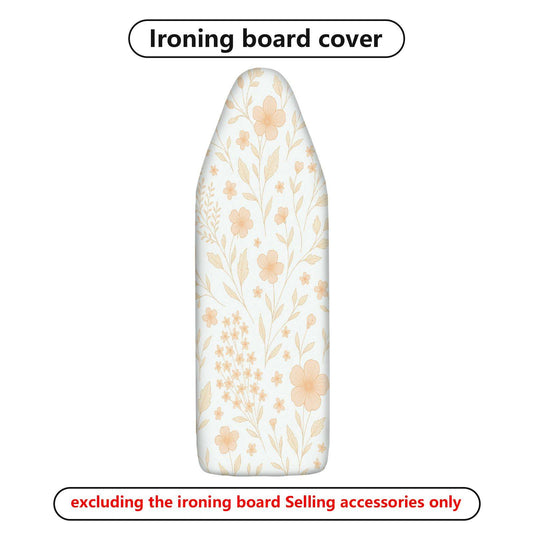 1-Piece Floral Pattern Beige Vintage  Ironing Board Cover, Universal Size, Without Board