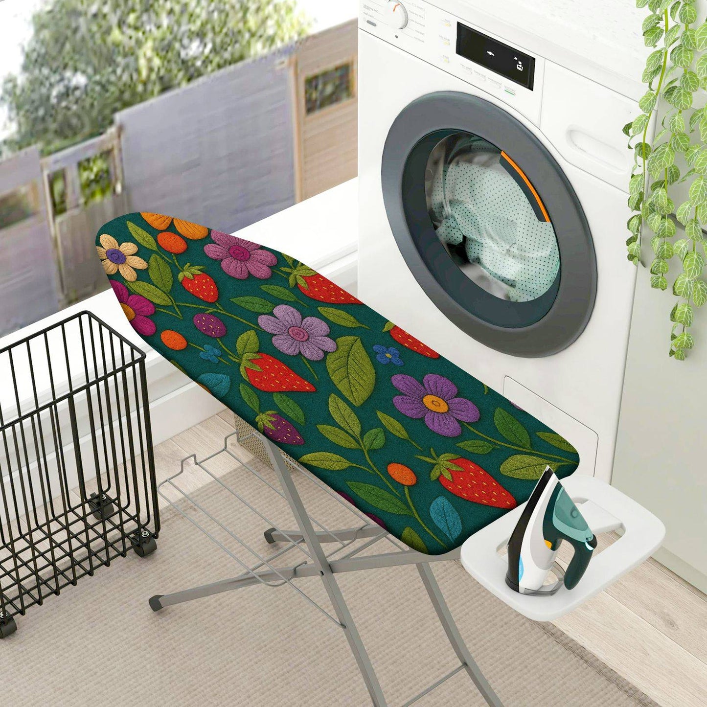 1-Piece Floral Fruit Leaf  Ironing Board Cover, Universal Size, Without Board