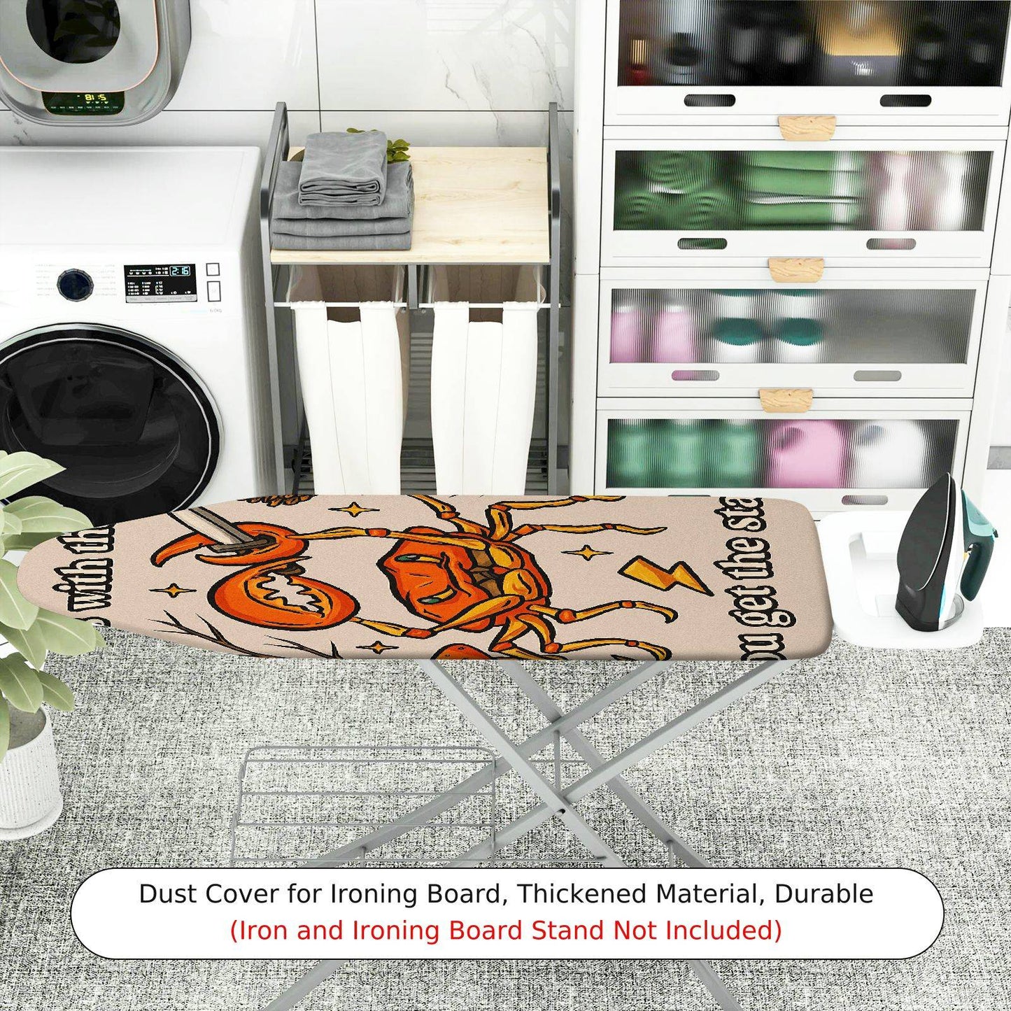 1-Piece Crab Pattern Funny  Ironing Board Cover, Universal Size, Without Board