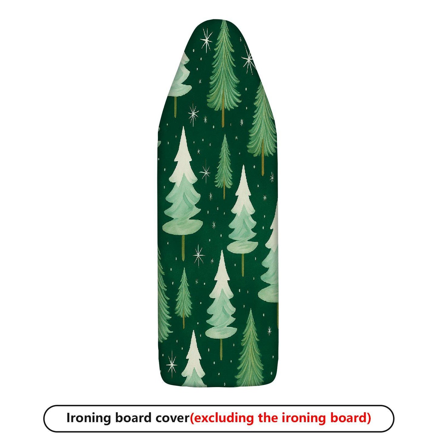 1-Piece Christmas Tree Pattern Forest Green Theme  Ironing Board Cover, Universal Size, Without Board