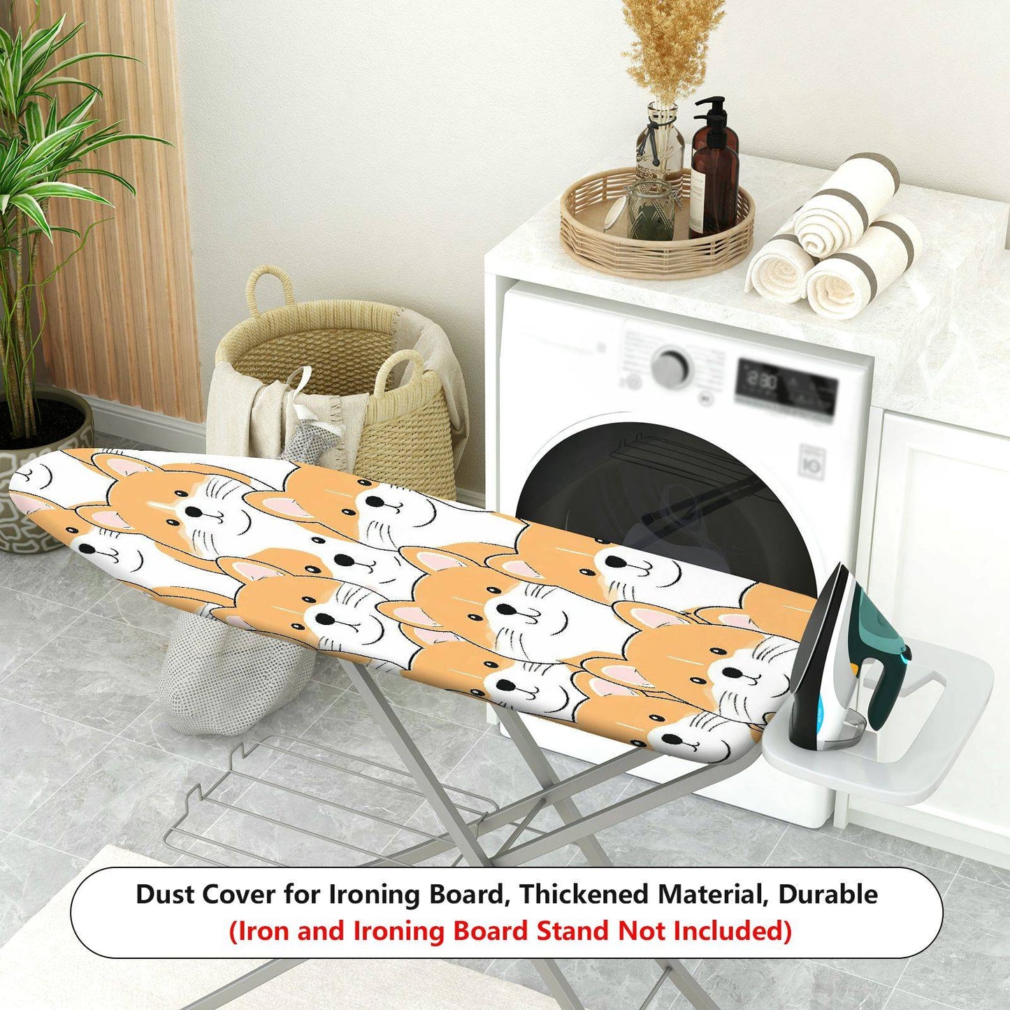 1-Piece Cute Dog  Animal  Ironing Board Cover, Universal Size, Without Board