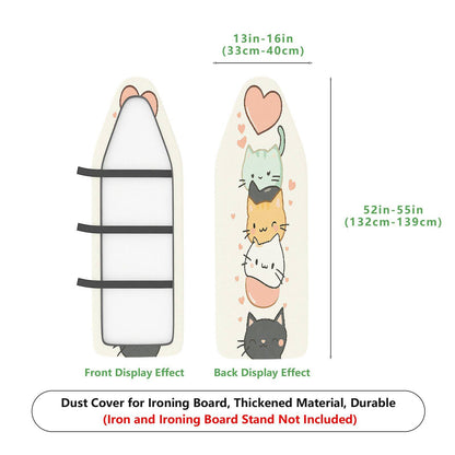 1-Piece Cute Cat Heart  Ironing Board Cover, Universal Size, Without Board