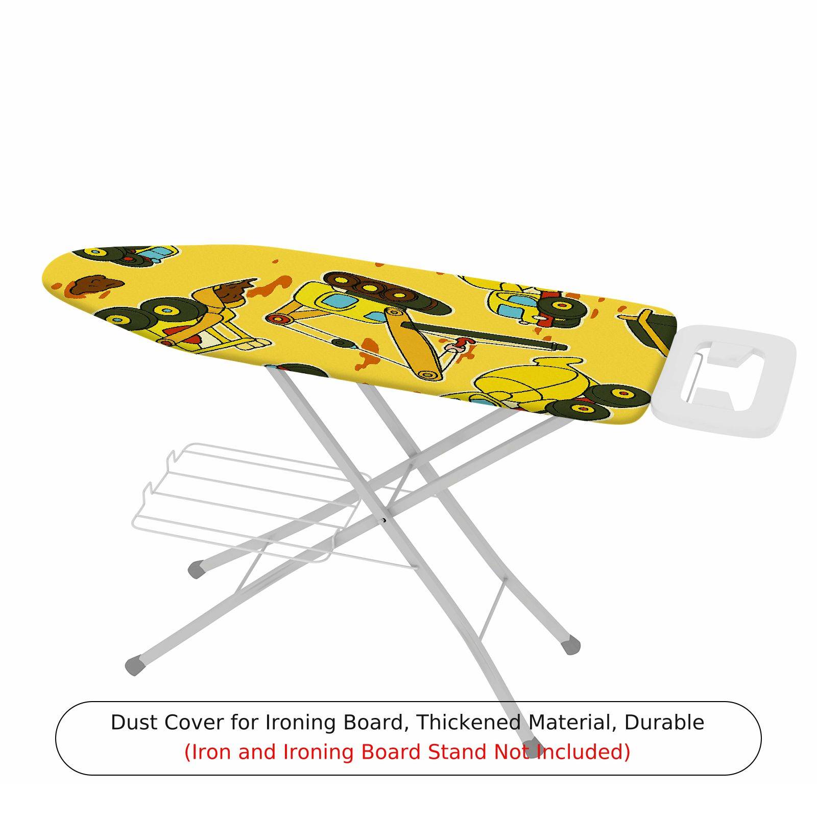 1-Piece Yellow Robot  Ironing Board Cover, Universal Size, Without Board