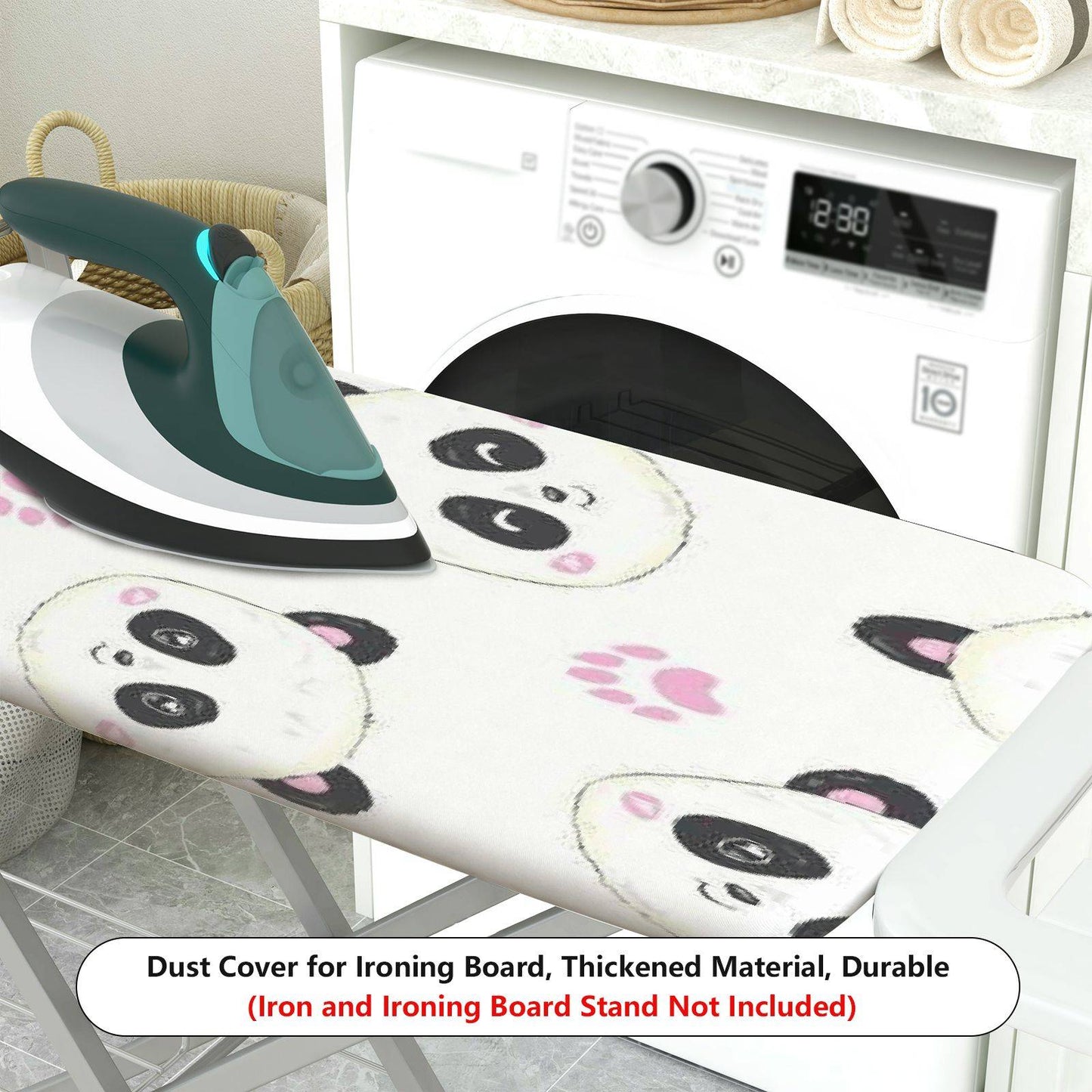 1-Piece Panda  Cute  Ironing Board Cover, Universal Size, Without Board