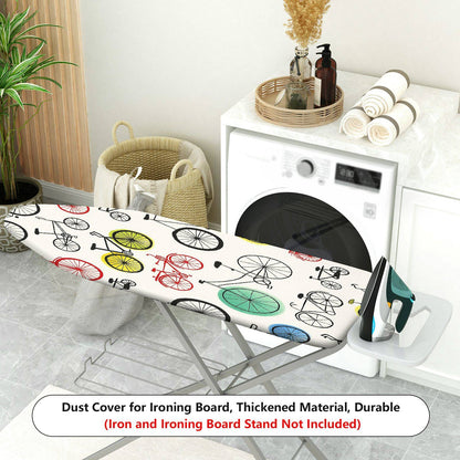 1-Piece Bicycle Colorful Pattern Fun  Ironing Board Cover, Universal Size, Without Board