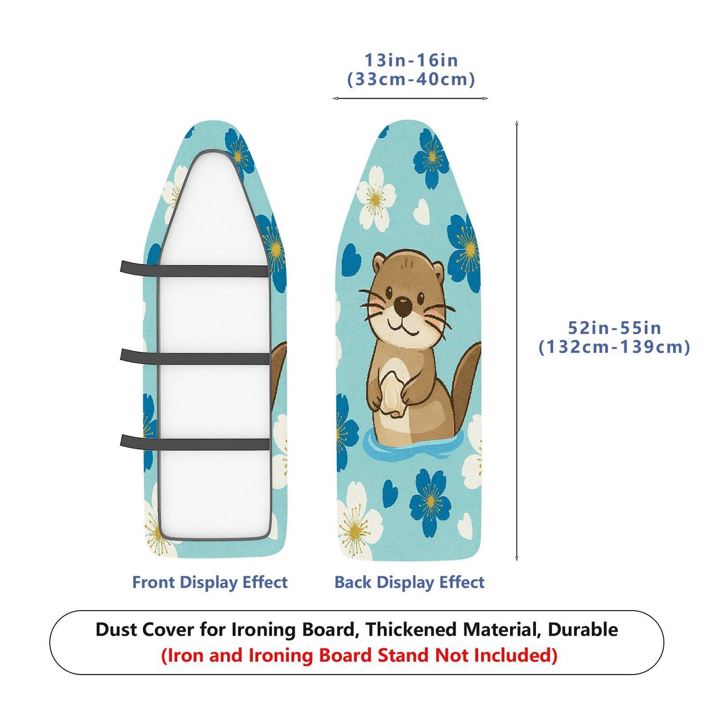 1-Piece Cute Animal  Floral  Ironing Board Cover, Universal Size, Without Board