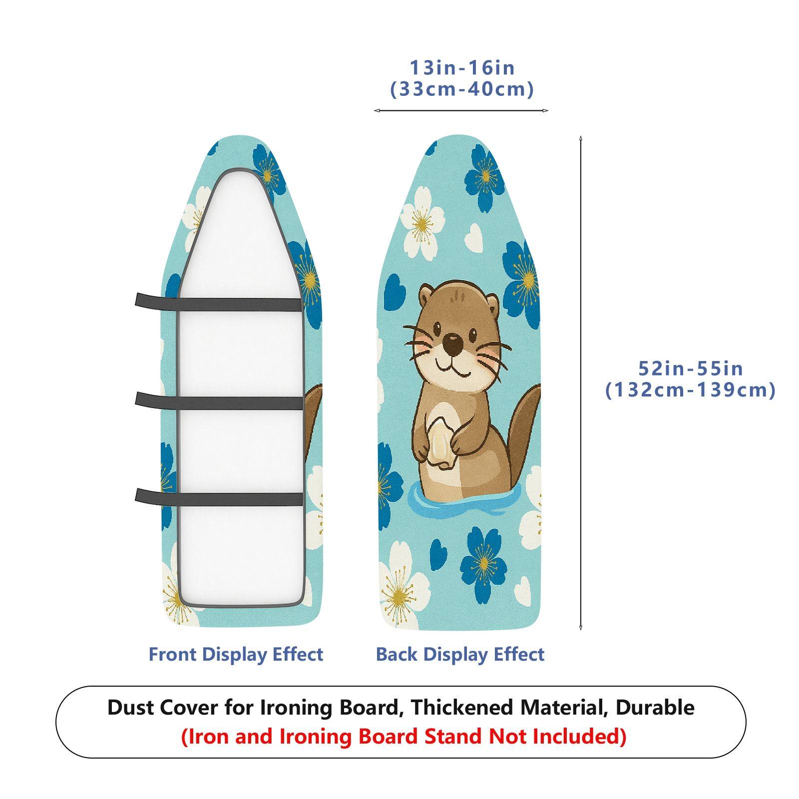 1-Piece Cute Animal  Floral  Ironing Board Cover, Universal Size, Without Board