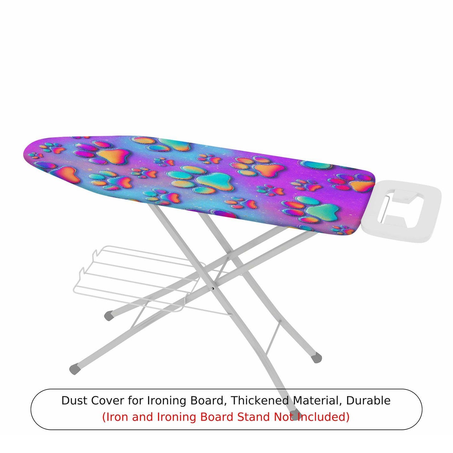 1-Piece Colorful Paw Print Pattern Modern Fun  Ironing Board Cover, Universal Size, Without Board