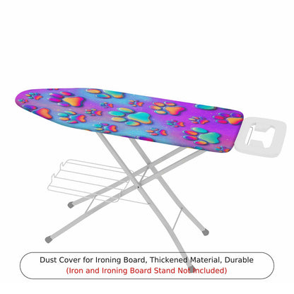 1-Piece Colorful Paw Print Pattern Modern Fun  Ironing Board Cover, Universal Size, Without Board