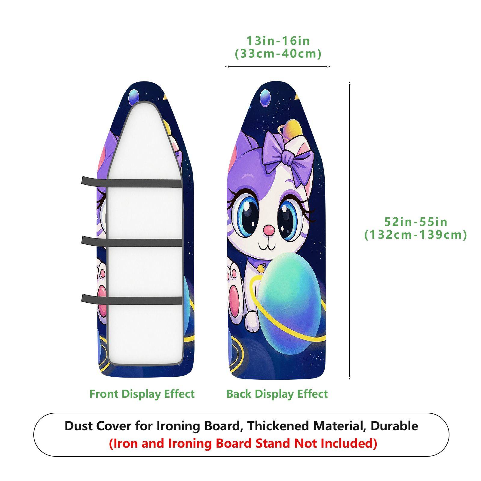 1-Piece Cute  Purple Bow  Ironing Board Cover, Universal Size, Without Board