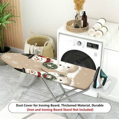 1-Piece Snowman Christmas Festive  Ironing Board Cover, Universal Size, Without Board