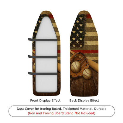 1-Piece American Flag Baseball Glove Sports  Ironing Board Cover, Universal Size, Without Board