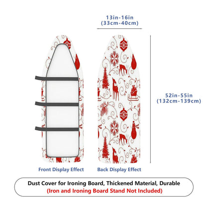 1-Piece Christmas Reindeer Snowflake  Ironing Board Cover, Universal Size, Without Board