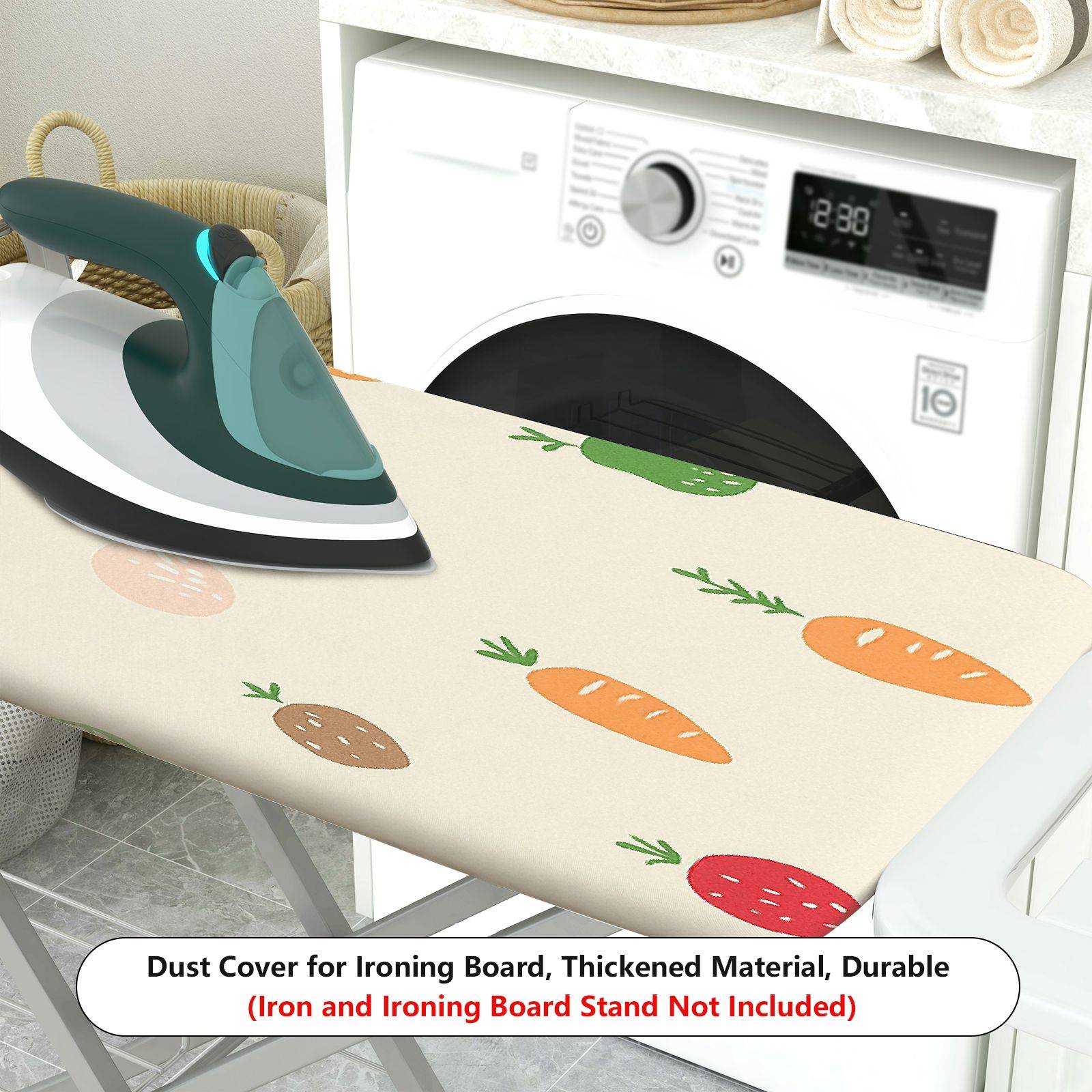 1-Piece Fruit Vegetable Pattern Colorful  Ironing Board Cover, Universal Size, Without Board