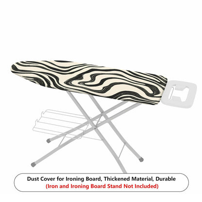 1-Piece Abstract Black White Geometric  Ironing Board Cover, Universal Size, Without Board