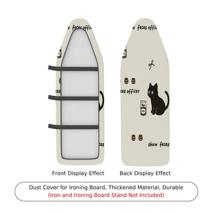 1-Piece Cat Print Fun Playful  Ironing Board Cover, Universal Size, Without Board