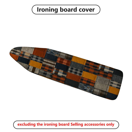 1-Piece Plaid Checkered Multicolor  Ironing Board Cover, Universal Size, Without Board