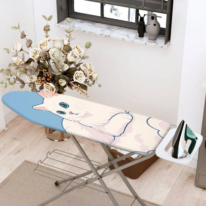 1-Piece Cute Cat Blue Animal  Ironing Board Cover, Universal Size, Without Board
