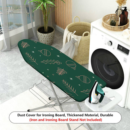 1-Piece Christmas Holiday Green  Ironing Board Cover, Universal Size, Without Board