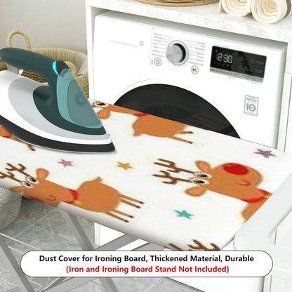 1-Piece Christmas Reindeer Star Pattern  Ironing Board Cover, Universal Size, Without Board
