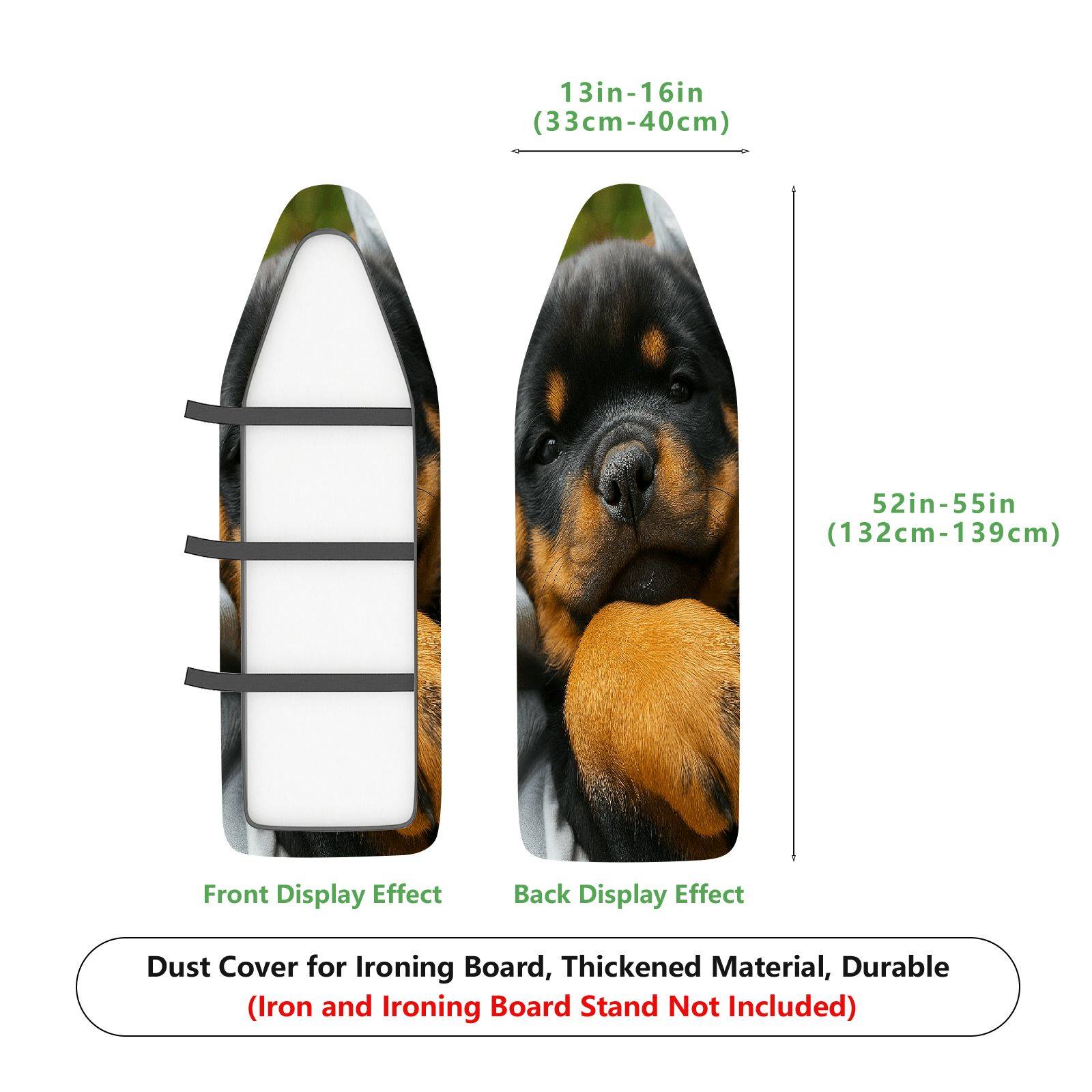 1-Piece Dog Puppy Cute  Ironing Board Cover, Universal Size, Without Board