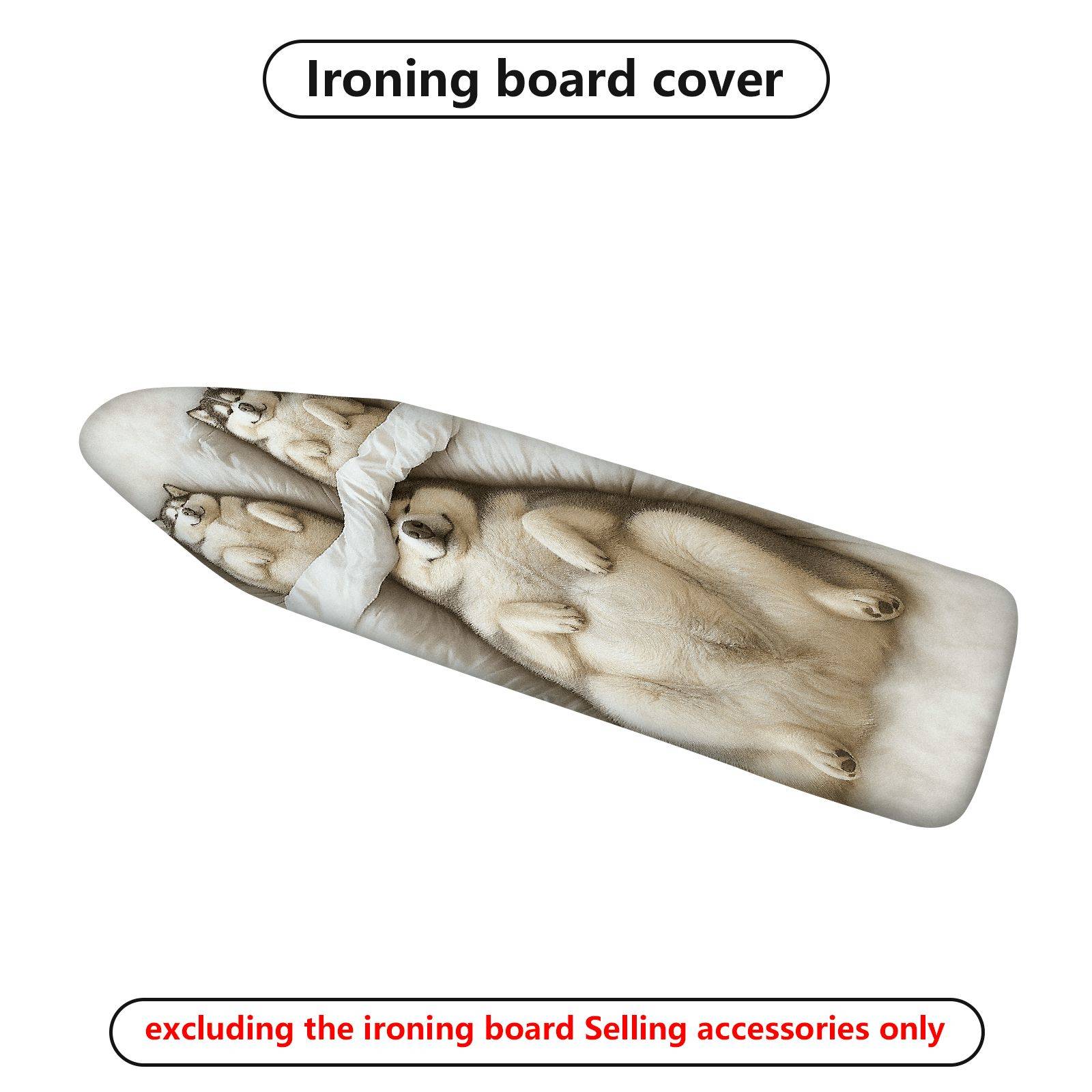 1-Piece Polar Bear Animal Print Cute  Ironing Board Cover, Universal Size, Without Board