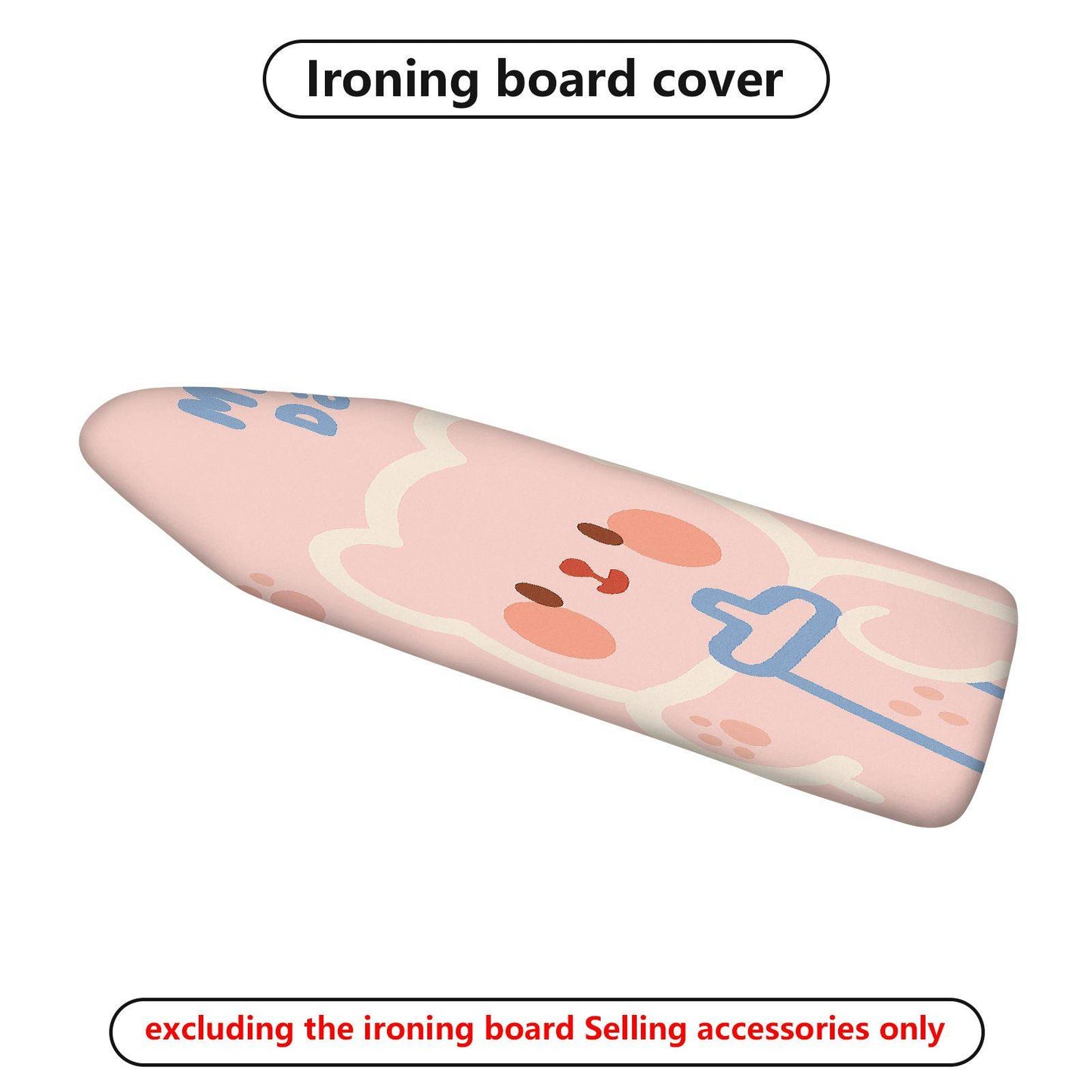 1-Piece Cute  Pink  Ironing Board Cover, Universal Size, Without Board