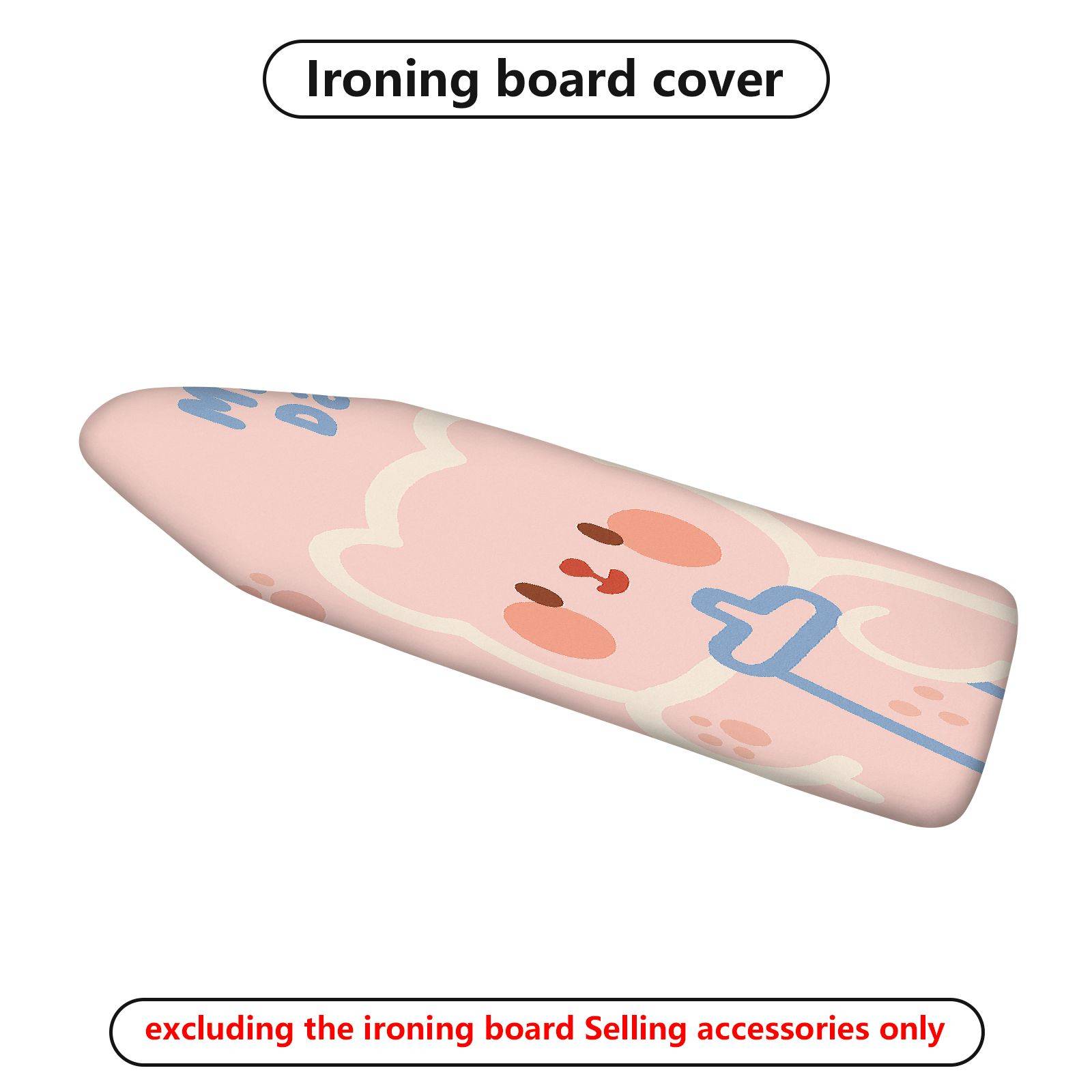 1-Piece Cute  Pink  Ironing Board Cover, Universal Size, Without Board
