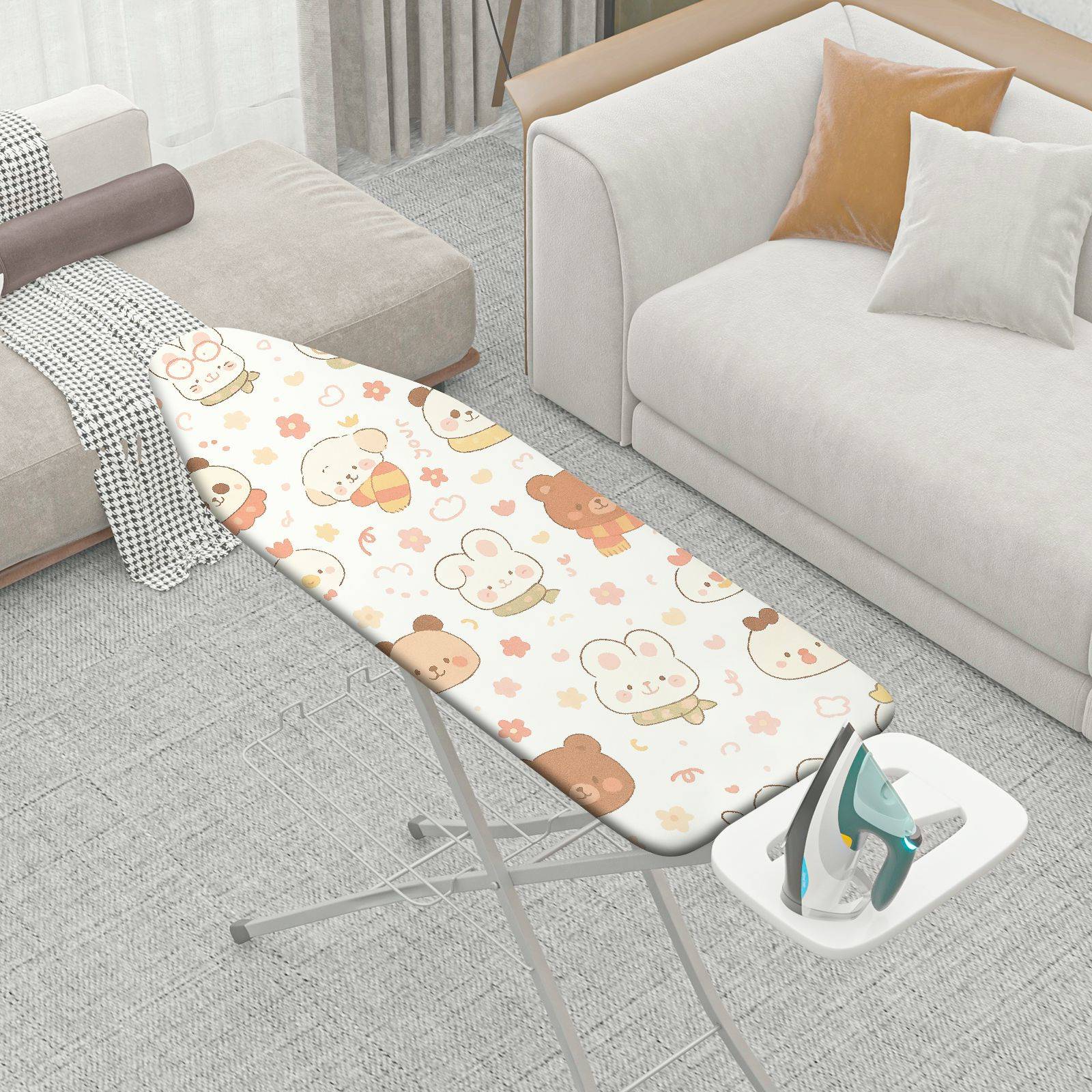1-Piece Animal Floral Cute  Ironing Board Cover, Universal Size, Without Board